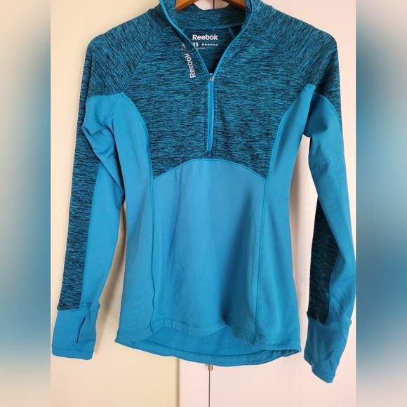 NWOT Reebok Blue 3/4 Zip Jacket Sz XS - Picture 1 of 5